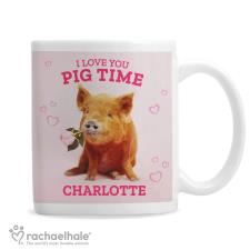 Personalised Rachael Hale I Love You Pig Time Mug